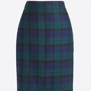 J.CREW Plaid tartan pencil skirt